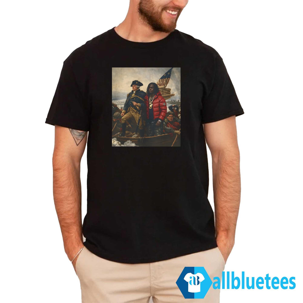Chief Keef X Washington Crossing The Delaware Parody Shirt