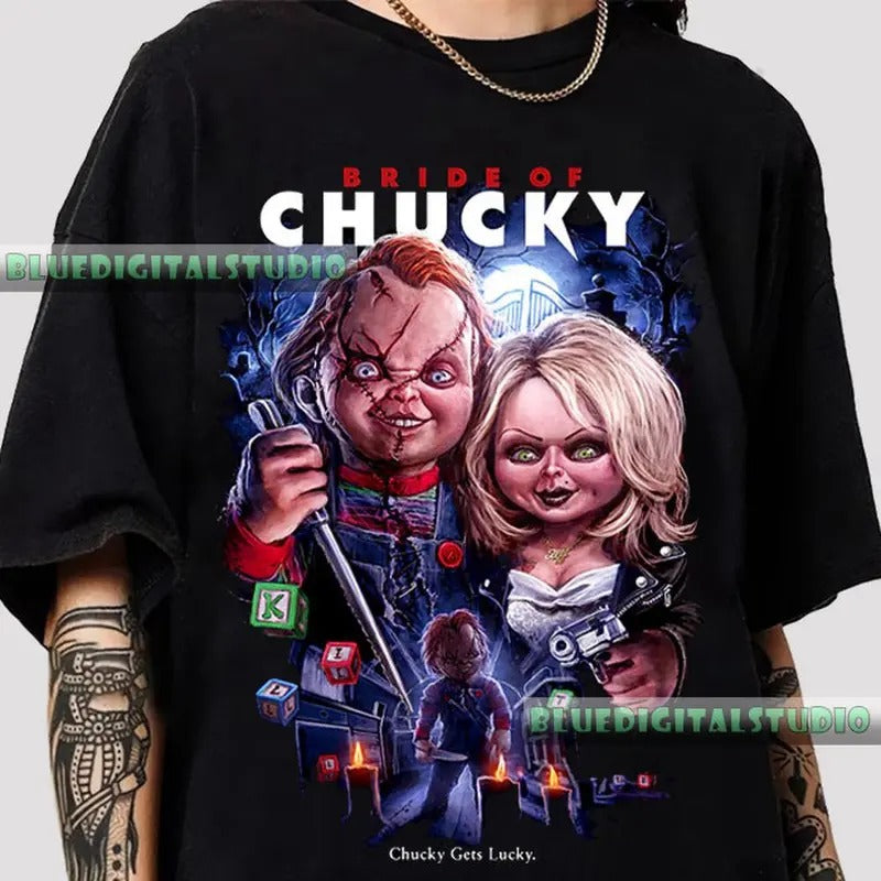 Child's Play T-Shirt, Horror Movie Poster T Shirt, Gift for Her, Gift for Him, Horror Movie Fan Shirt, Chucky Horror...