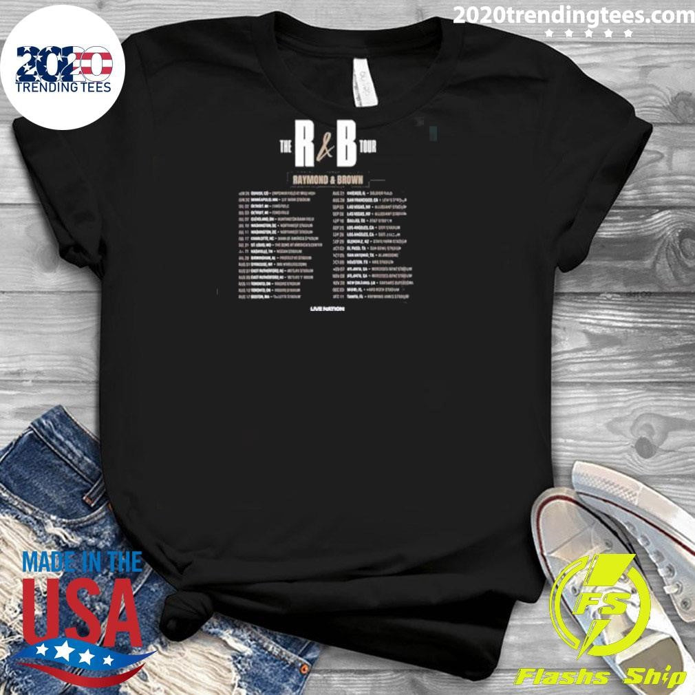 Chris Brown And Usher The R&B Tour Raymond And Brown 2026 North America Shirt