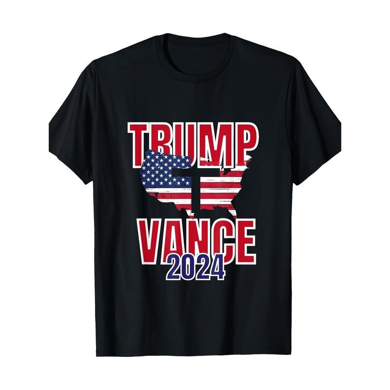 Christian Americans For Trump Vance Cross American Flag 2024 T-Shirt 180g Hoodie, Sweatshirt | PodTeesHub.com