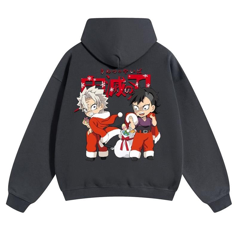 Christmas Anime Graphic Hoodies Fall Outfits Outfits Men Hoodies Men Vacation Outfits Sweater Longsleeveshirt Fall Outfit...