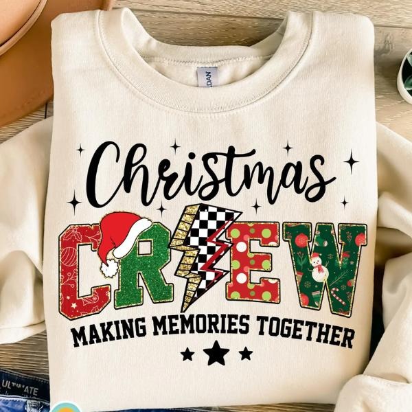 Christmas Crew Sweatshirt, Family Christmas Squad Shirt, Making memories together Sweatshirt Hoodie | PodTeesHub.com