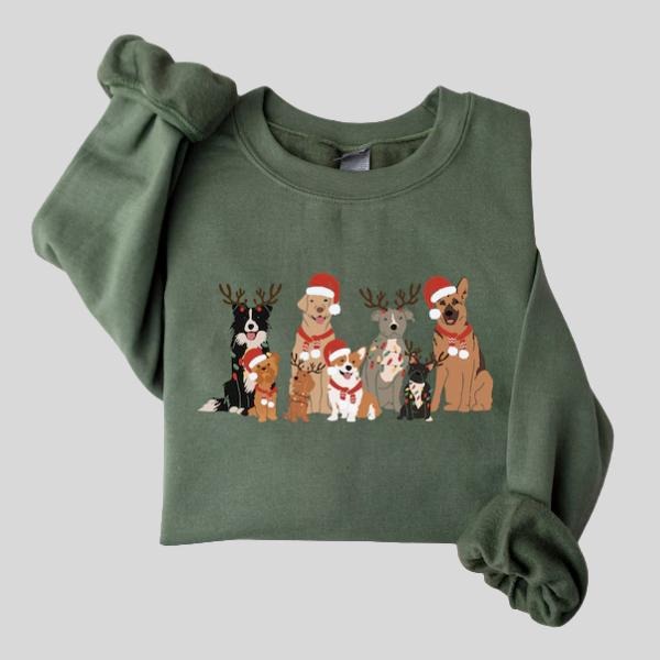 Christmas Dog Sweatshirt, Funny Dog Lover Shirt, Holiday Christmas Tee, Cozy Winter Top, Perfect Dog Owner Gift Hoodie