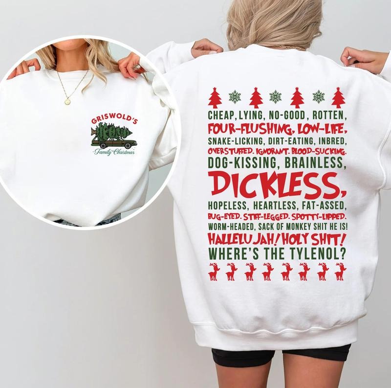 [Christmas Sweatshirt] Griswold Christmas Sweatshirt, Funny Christmas Crewneck, National Lampoon's Vacation Shirt, Clark...