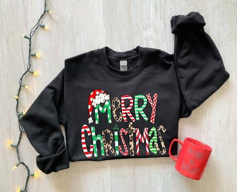 Christmas Sweatshirt, Womens Christmas Sweatshirt, Christmas Sweatshirts for Women t-shirt, Christmas Gift Women, Merry...
