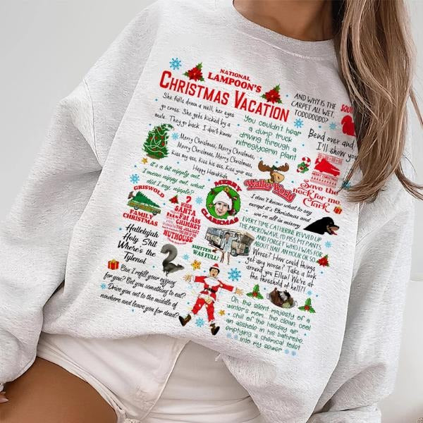 Christmas Vacation Rant Fleece Sweatshirt for Women, Funny Holiday Shirt, Perfect Gift for Griswold Fans Hoodie