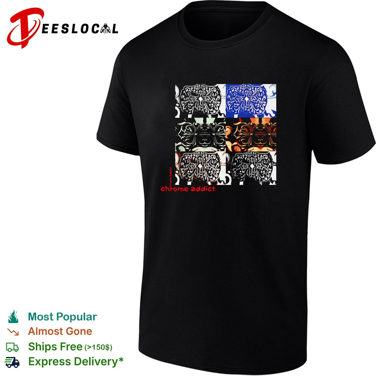 Chrome Addict Cross Ornamental Motif shirt