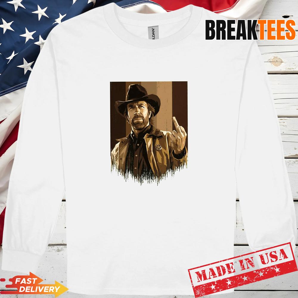 Chuck Norris Badass Cowboy Vintage Graphic Legendary Fan T-Shirt