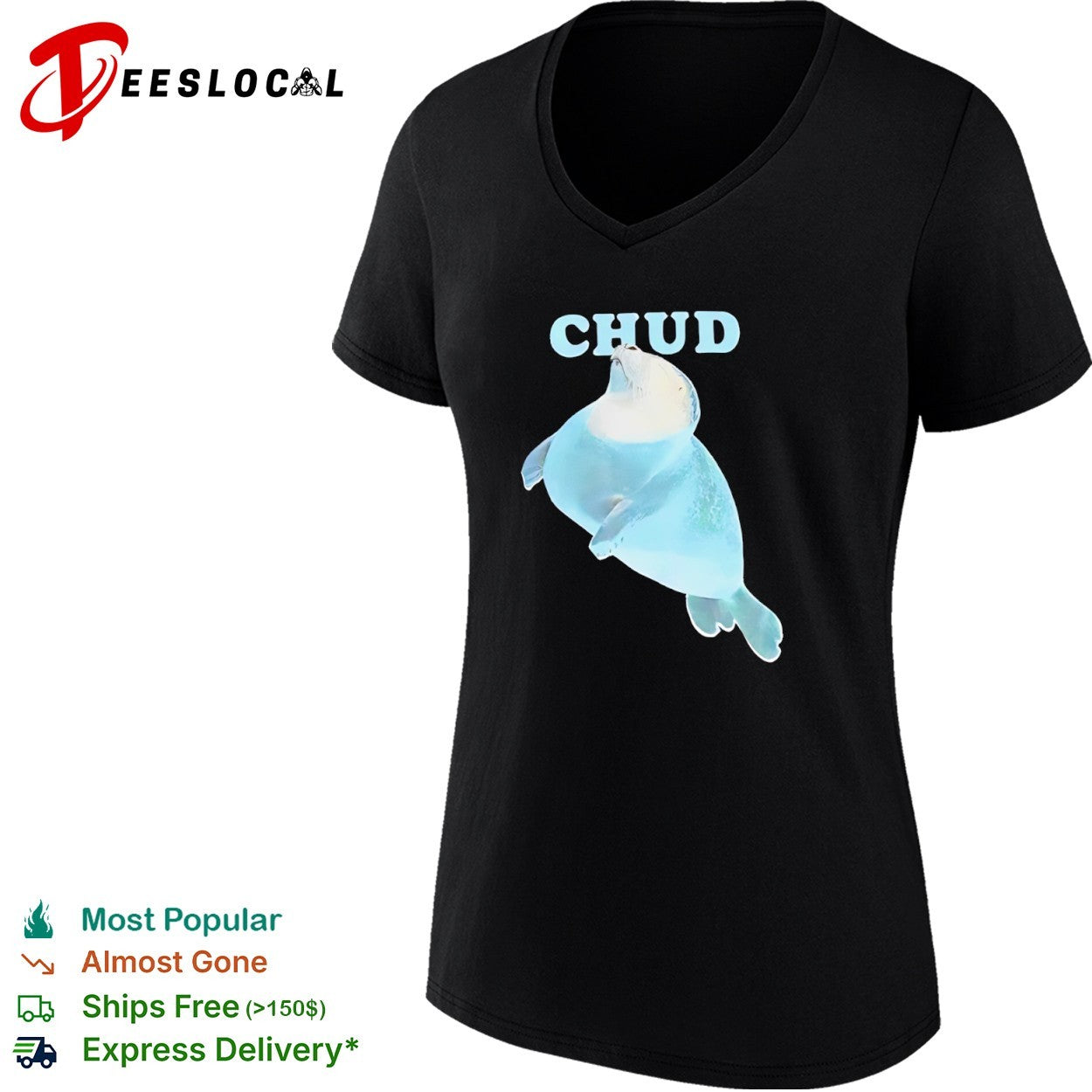 Chud Seal Ocean Mammal Wildlife Marine Animal Sea shirt