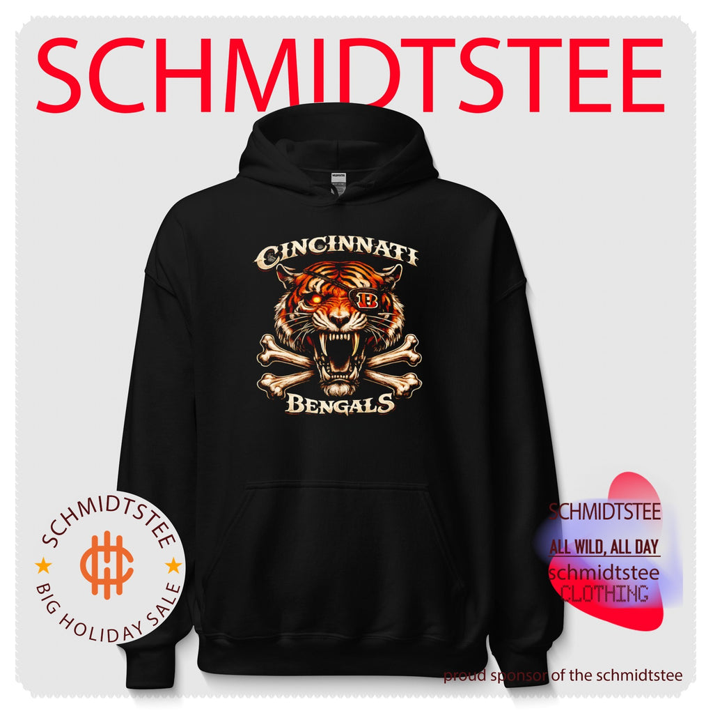 Cincinnati Bengals Tiger Skull with Eye Patch shirt