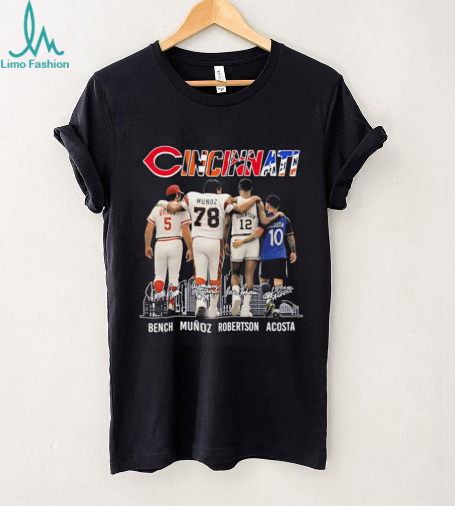 Cincinnati MLB Bench Munoz Robertson Acosta signature shirt
