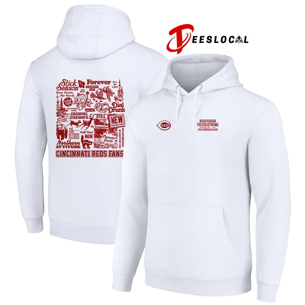 Cincinnati Reds x Noah Kahan Stick Season graphic shirt