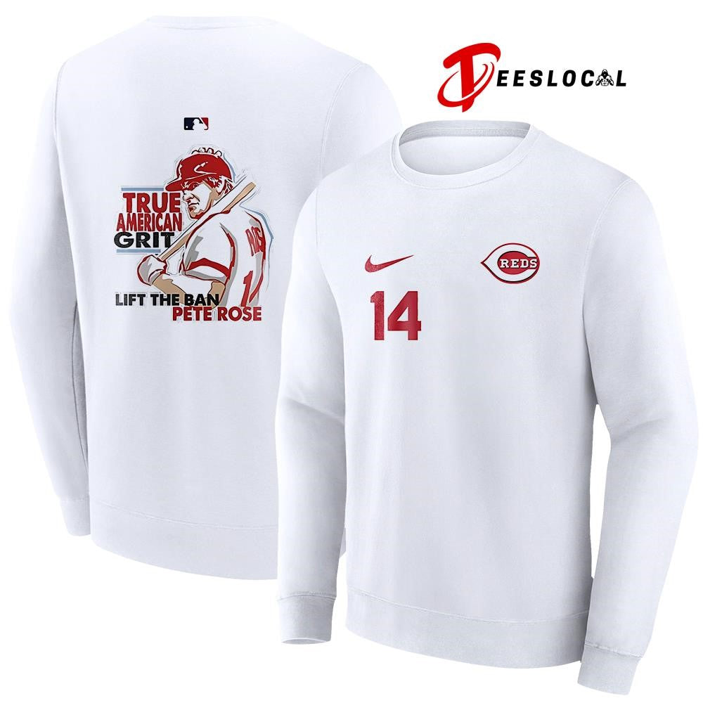 Cincinnati Reds x Pete Rose true American grit lift the ban graphic shirt