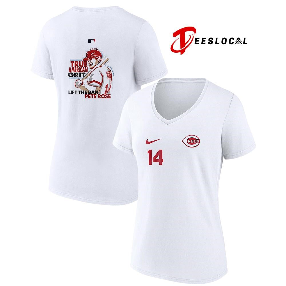 Cincinnati Reds x Pete Rose true American grit lift the ban graphic shirt