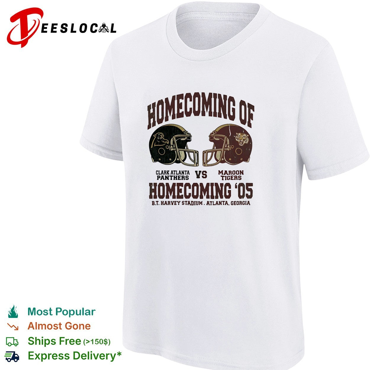Clark Atlanta Panthers vs Maroon Tigers homecoming 2005 BT Harvey Stadium shirt