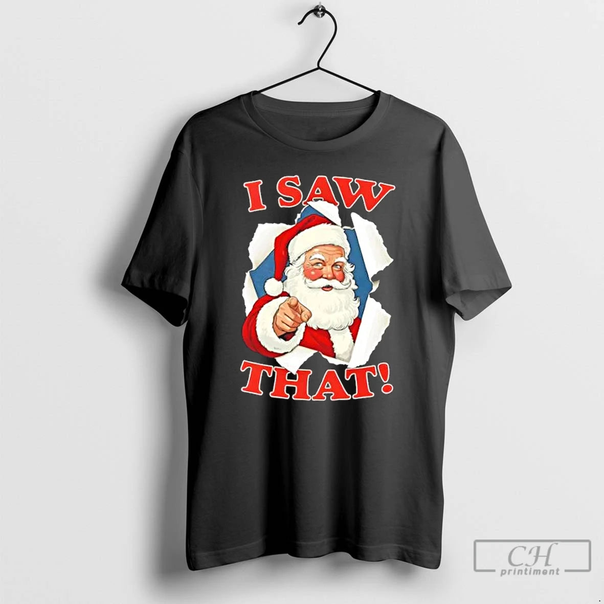 Classic 2025 Santa Claus I Saw That Christmas T-Shirts, Hoodie, Sweatshirt | PodTeesHub.com
