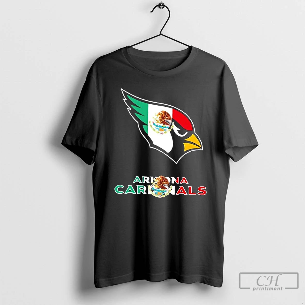 Classic Arizona Cardinals Football X Mexican Flag Logo T-Shirts, Hoodie, Sweatshirt | PodTeesHub.com