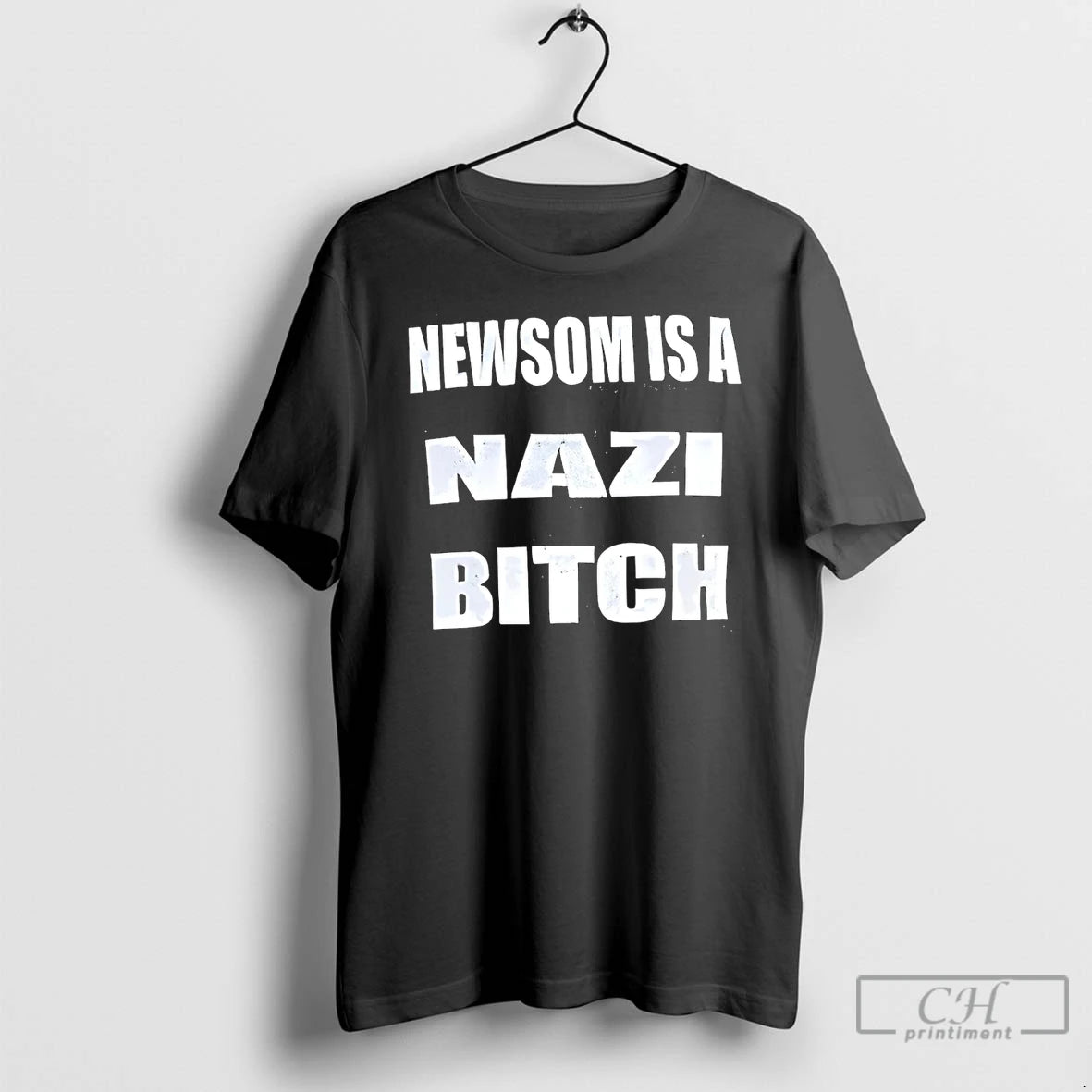 Classic Back Newsom Is A Nazi Bitch T-Shirts, Hoodie, Sweatshirt | PodTeesHub.com