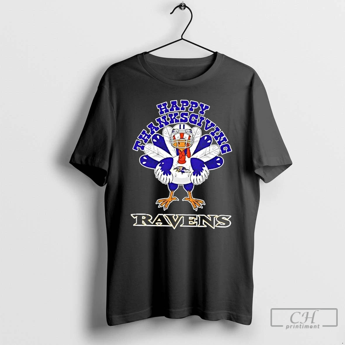 Classic Baltimore Ravens X Turkey Happy Thanksgiving Graphic T-Shirts, Hoodie, Sweatshirt | PodTeesHub.com