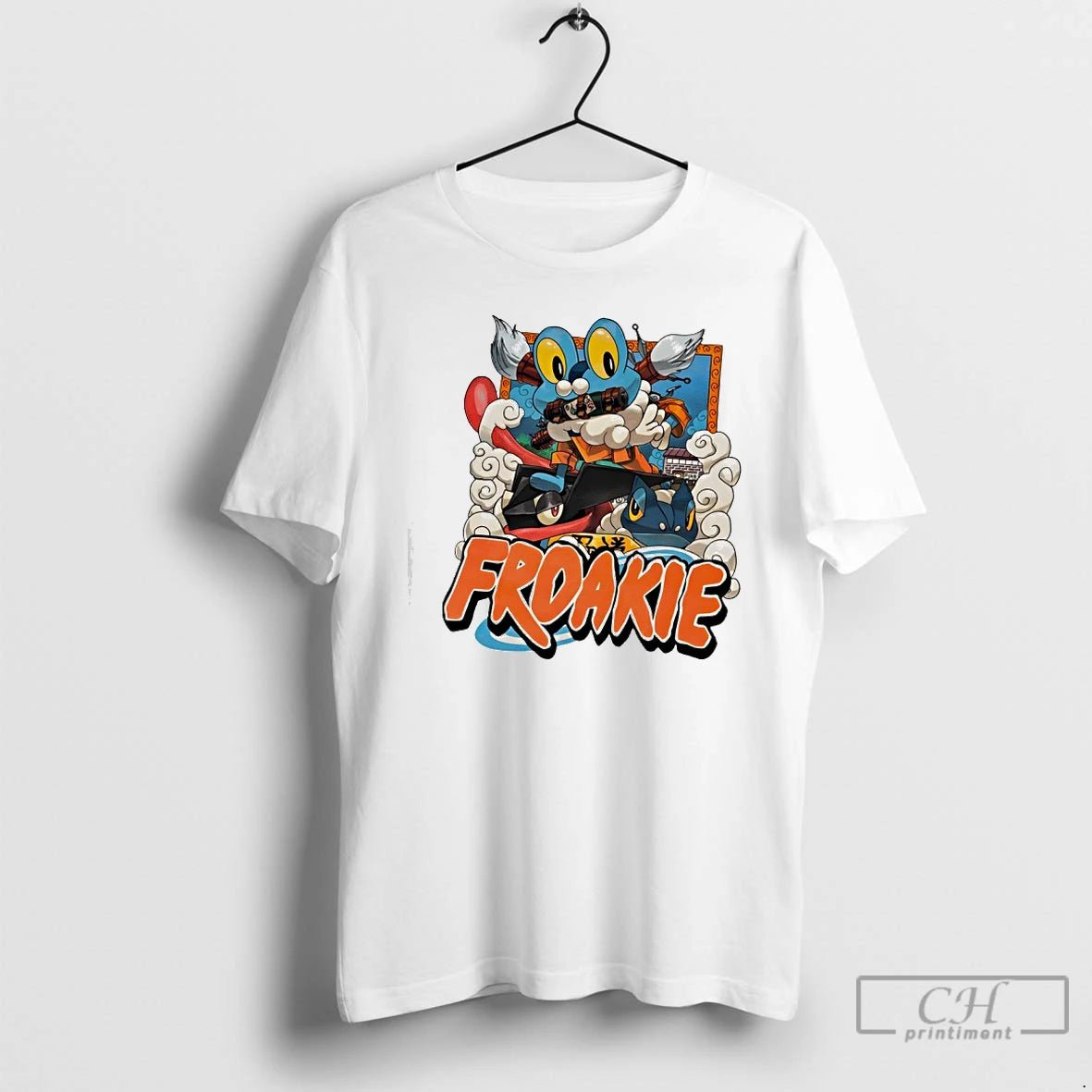 Classic Blue Fro Froakie T-Shirts, Hoodie, Sweatshirt | PodTeesHub.com