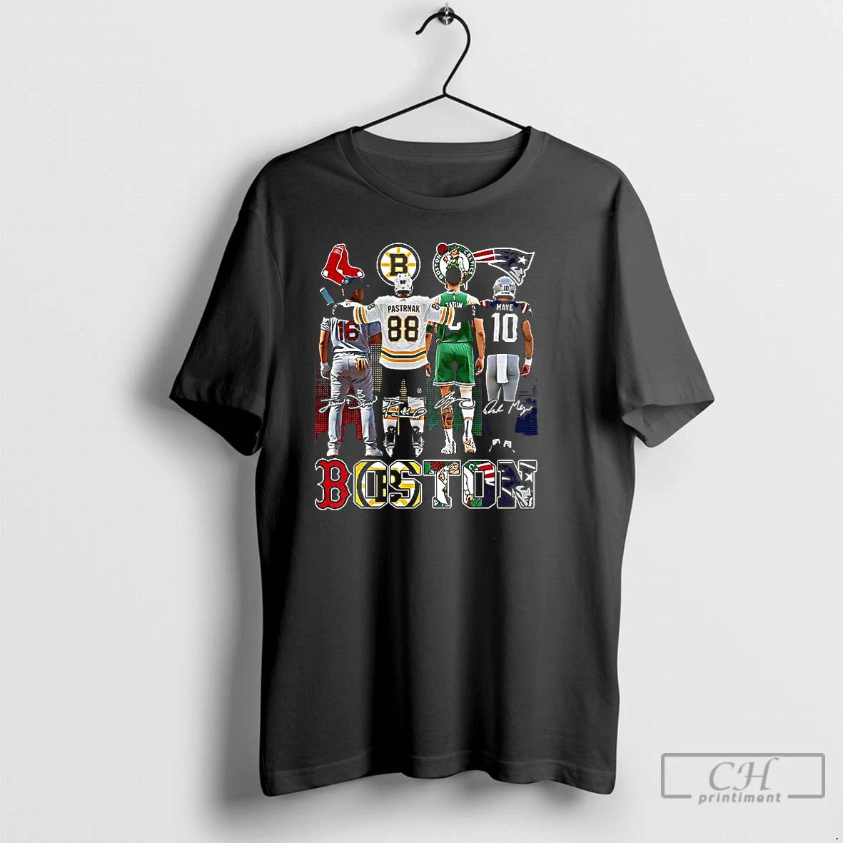 Classic Boston Sports Teams Signature T-Shirts, Hoodie, Sweatshirt | PodTeesHub.com