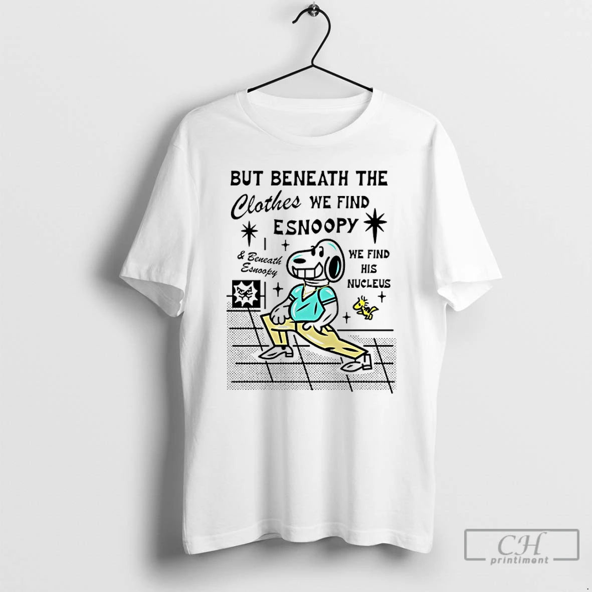 Classic But Beneath The Clothes We Find Esnoopy T-Shirts, Hoodie, Sweatshirt | PodTeesHub.com