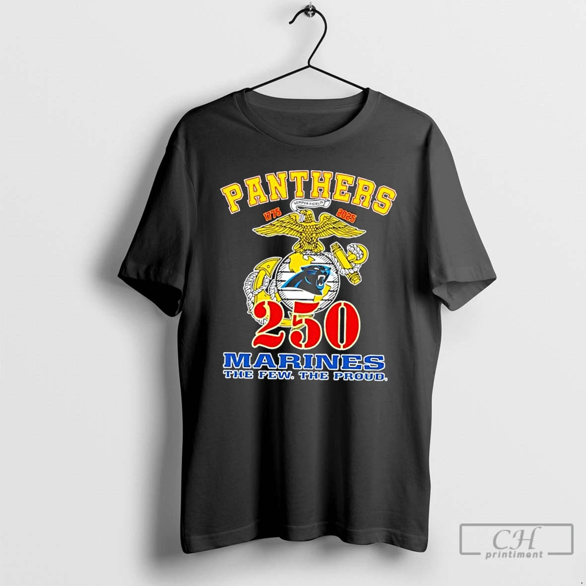 Classic Carolina Panthers X U S M C 250th Birthday Celebration T-Shirts, Hoodie, Sweatshirt | PodTeesHub.com