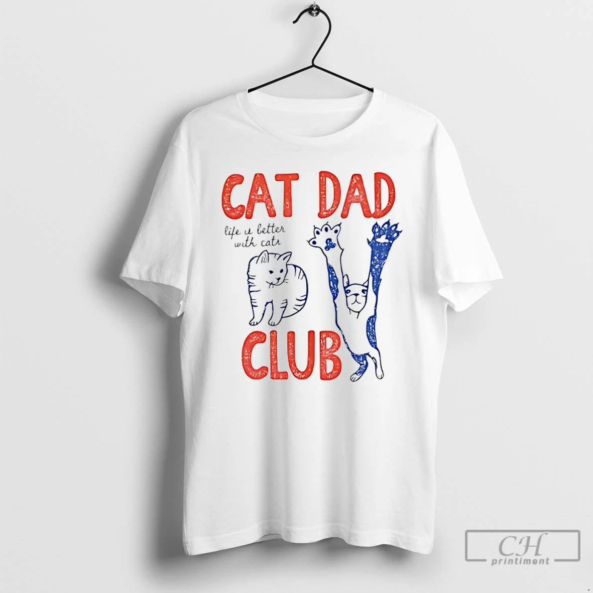 Classic Cat Dad Club Life It Better With Cats T-Shirts, Hoodie, Sweatshirt | PodTeesHub.com