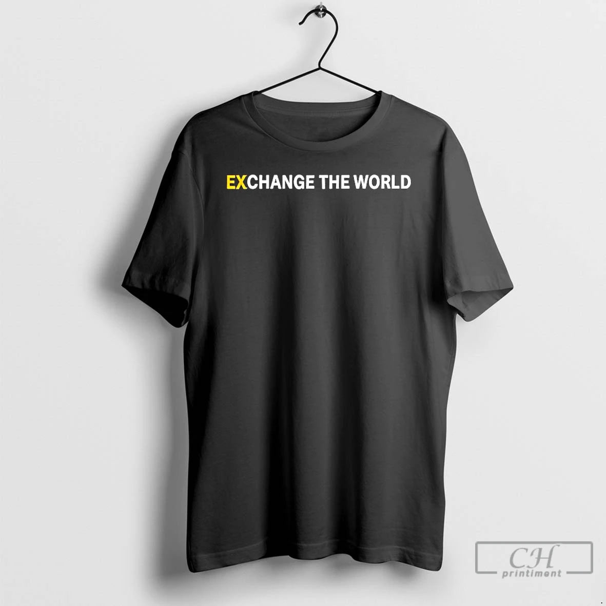 Classic Changpeng Zhao Wearing Exchange The World T-Shirts, Hoodie, Sweatshirt | PodTeesHub.com