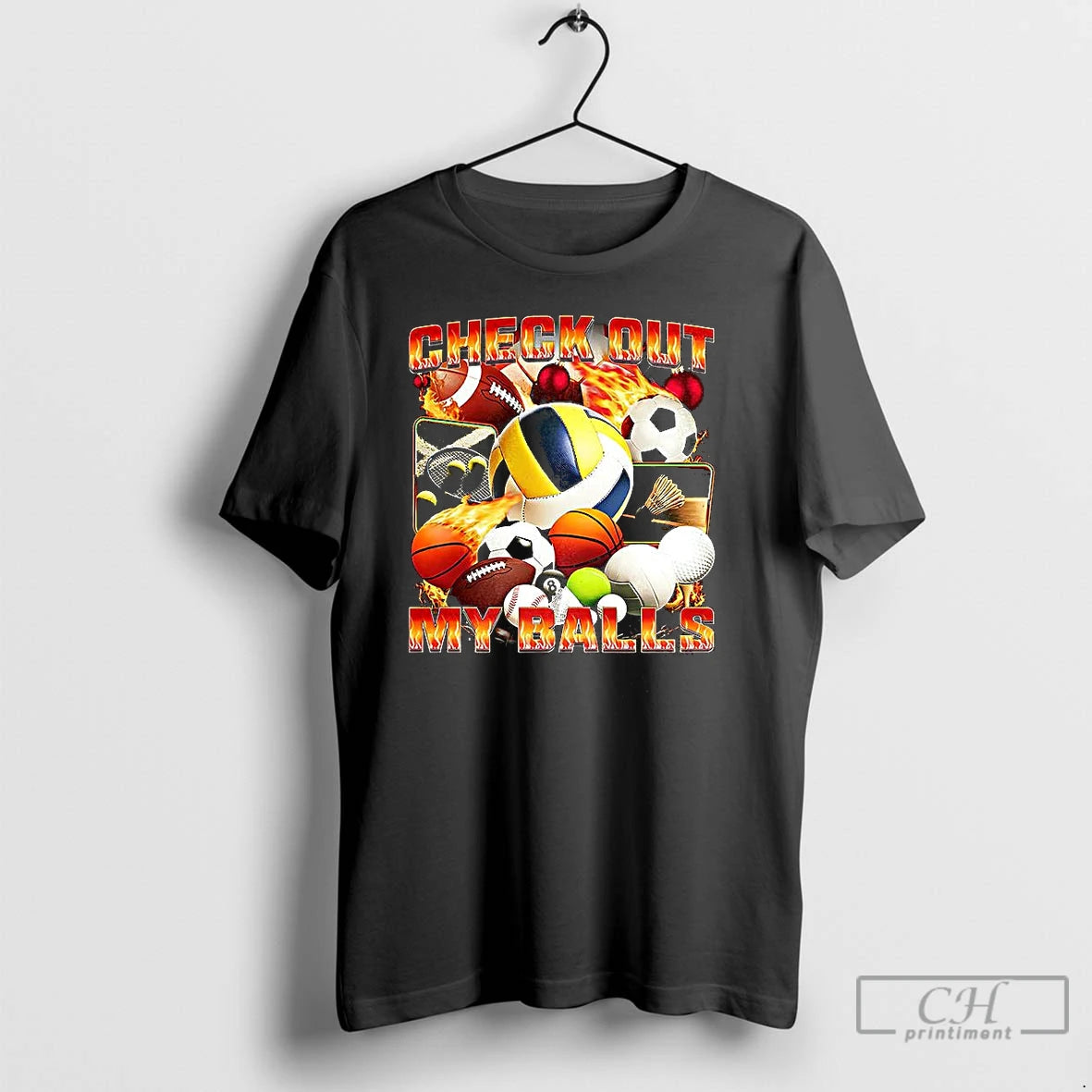 Classic Check Out My Balls Types Of Balls Meme T-Shirts, Hoodie, Sweatshirt | PodTeesHub.com