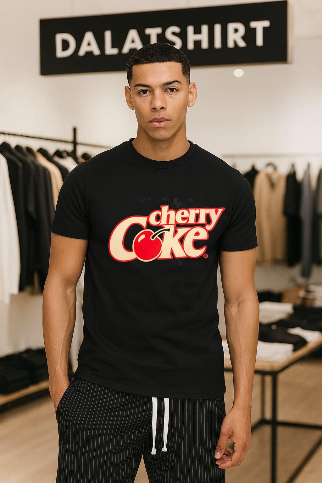 Classic Cherry Coke Red Fruit Logo shirt