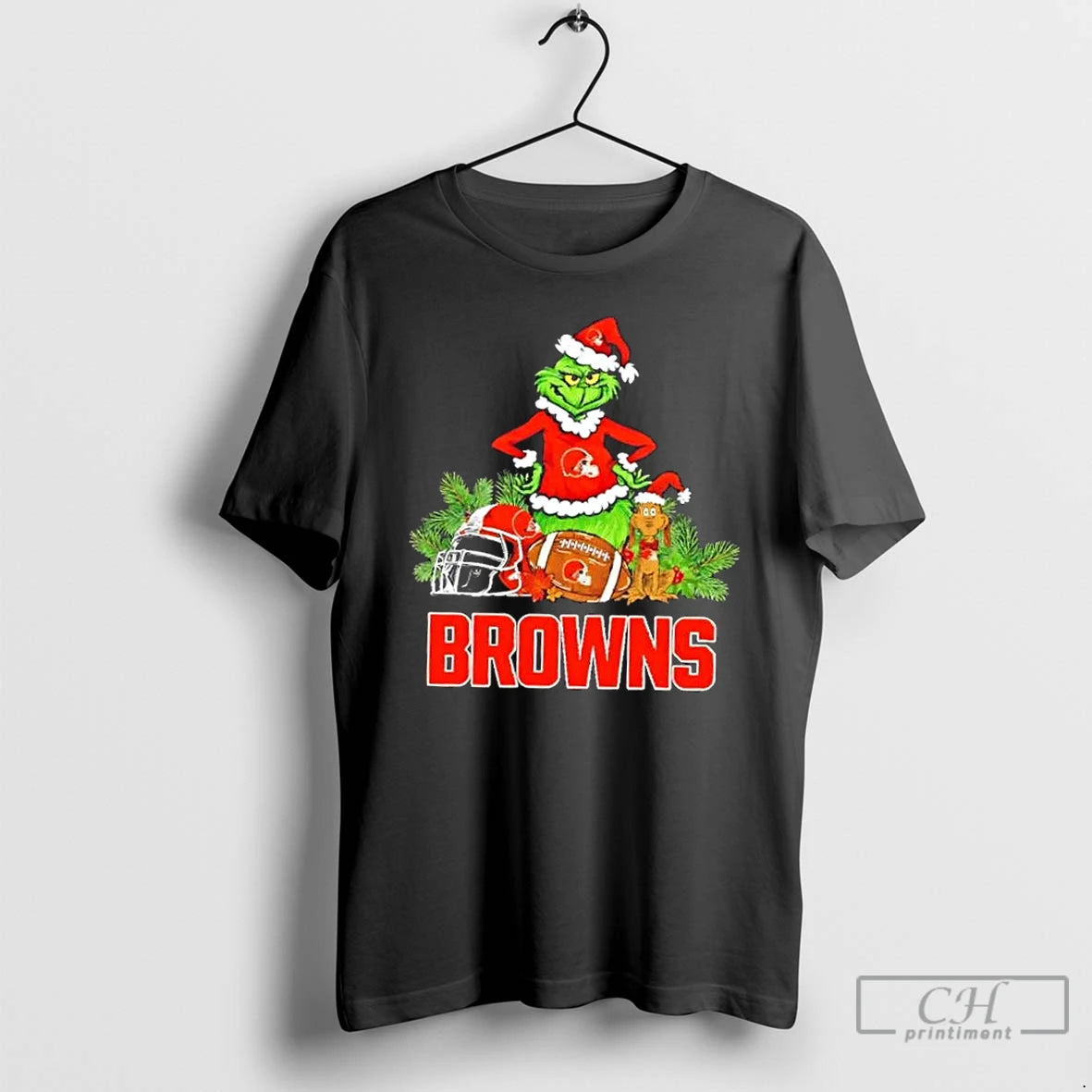 Classic Cleveland Browns Football X Grinch Merry Christmas Graphic T-Shirts, Hoodie, Sweatshirt | PodTeesHub.com