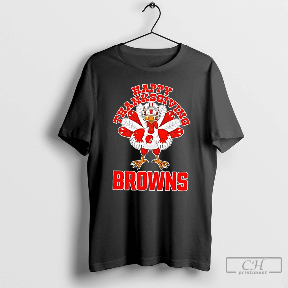 Classic Cleveland Browns X Turkey Happy Thanksgiving Graphic T-Shirts, Hoodie, Sweatshirt | PodTeesHub.com