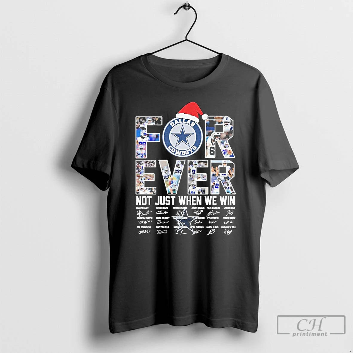 Classic Dallas Cowboys Forever Not Just When We Win Christmas Signatures T-Shirts, Hoodie, Sweatshirt | PodTeesHub.com