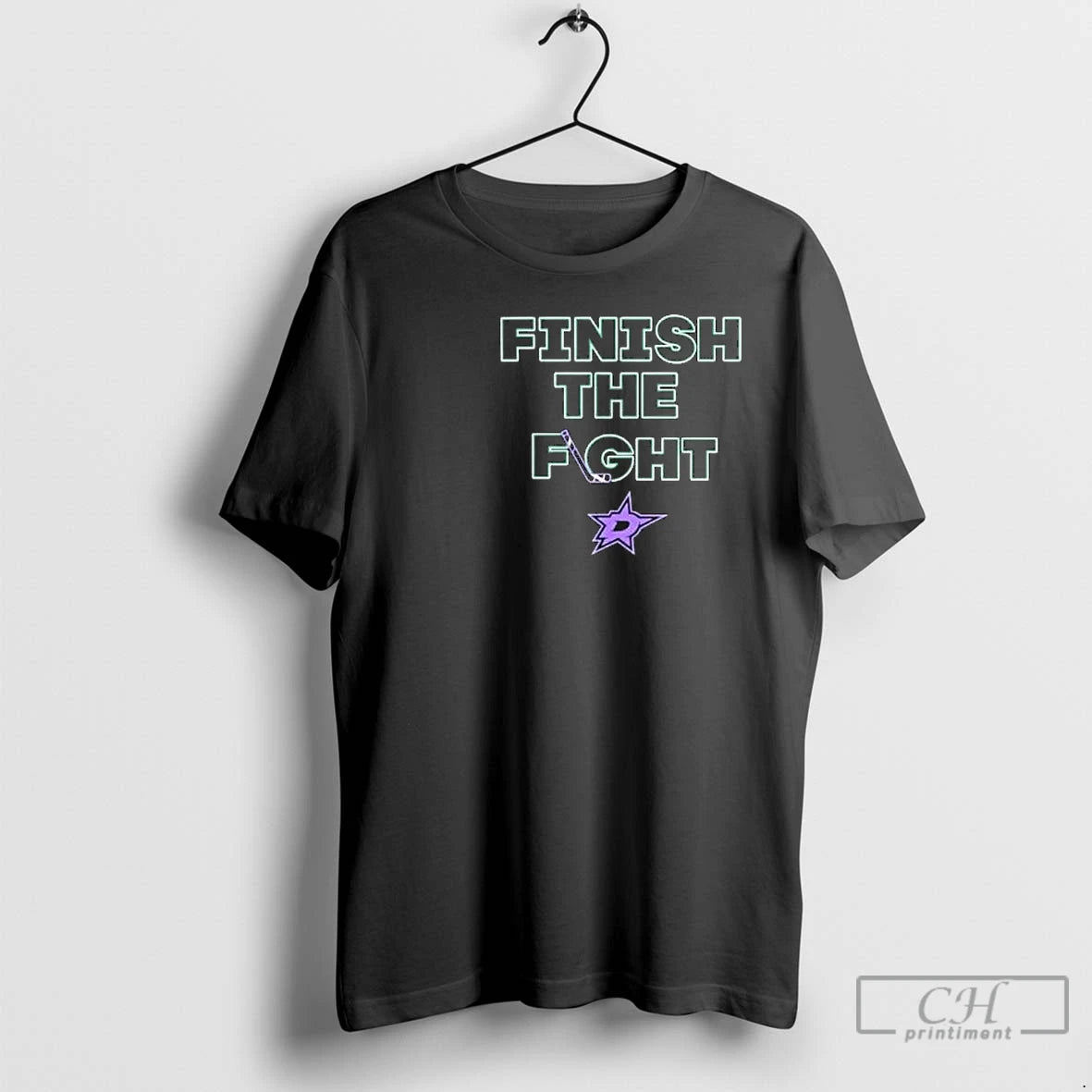 Classic Dallas Stars Hockey Finish The Fight Circle Black T-Shirts, Hoodie, Sweatshirt | PodTeesHub.com