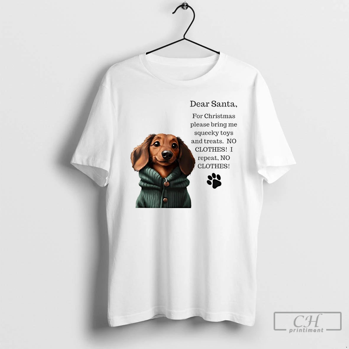 Classic Dear Santa For Christmas Please Bring Me Squeeky Toys And Treats Dog T Shirts Hoodie, Sweatshirt | PodTeesHub.com
