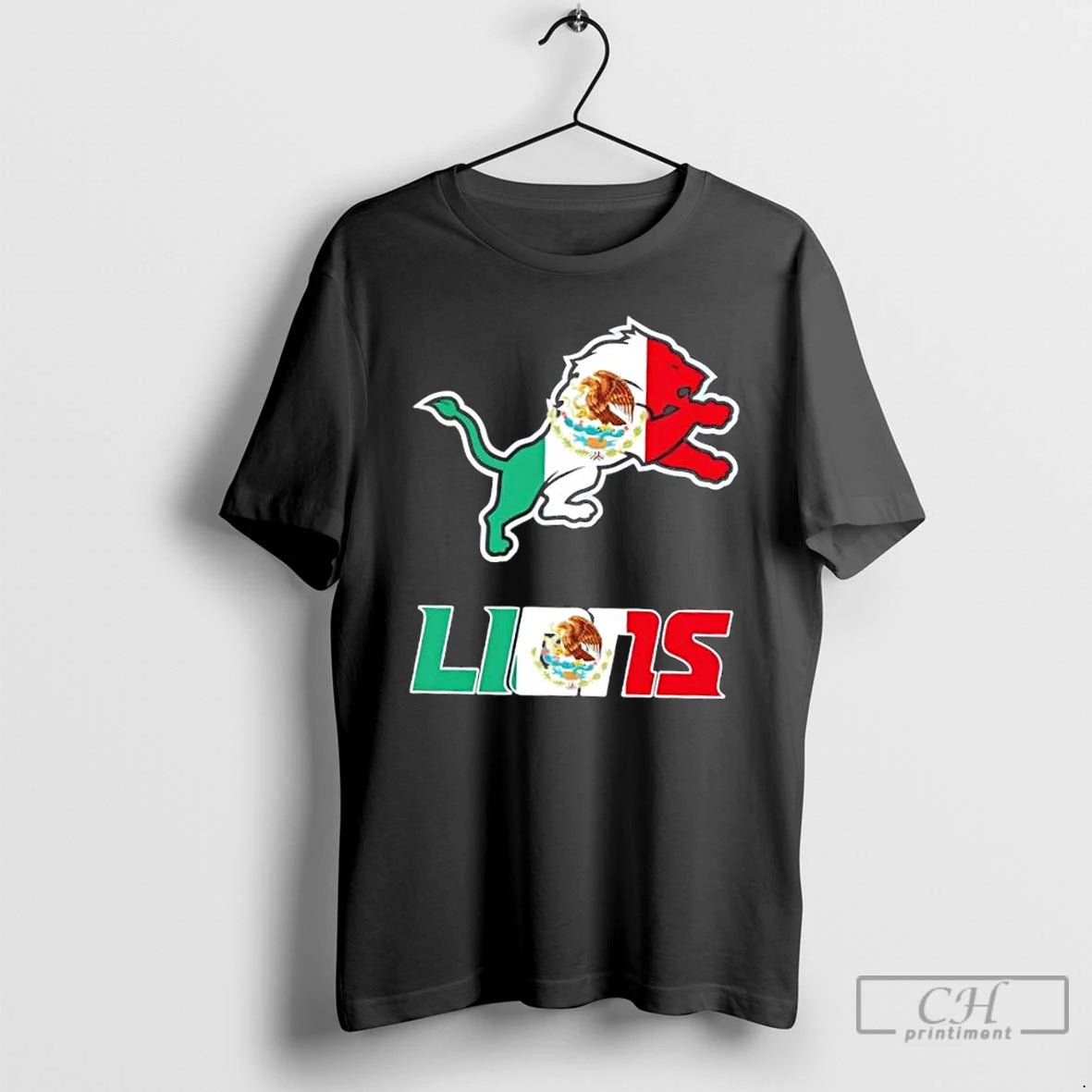 Classic Detroit Lions Football X Mexican Flag T-Shirts, Hoodie, Sweatshirt | PodTeesHub.com