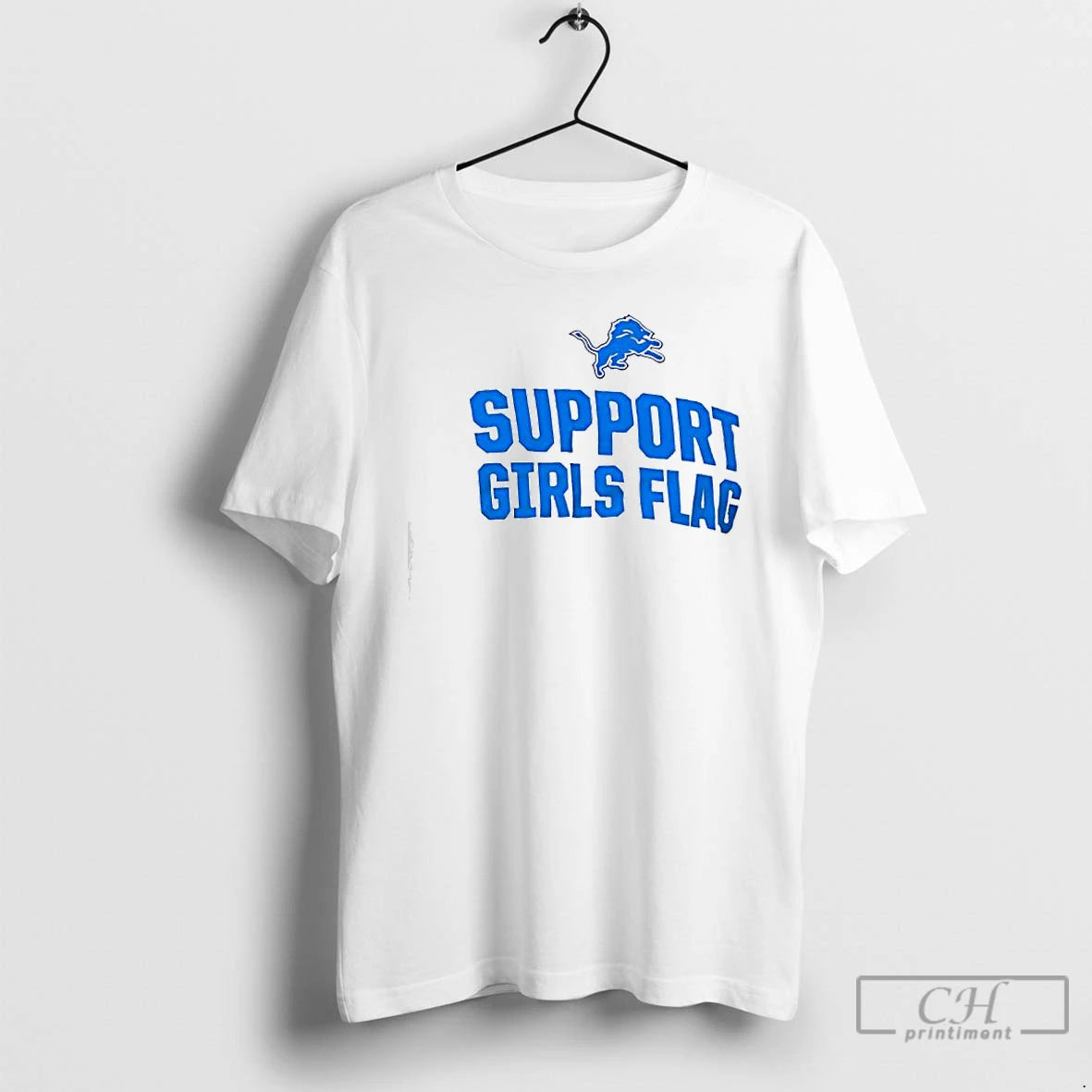 Classic Detroit Lions Hometown Support Girls Flag T-Shirts, Hoodie, Sweatshirt | PodTeesHub.com
