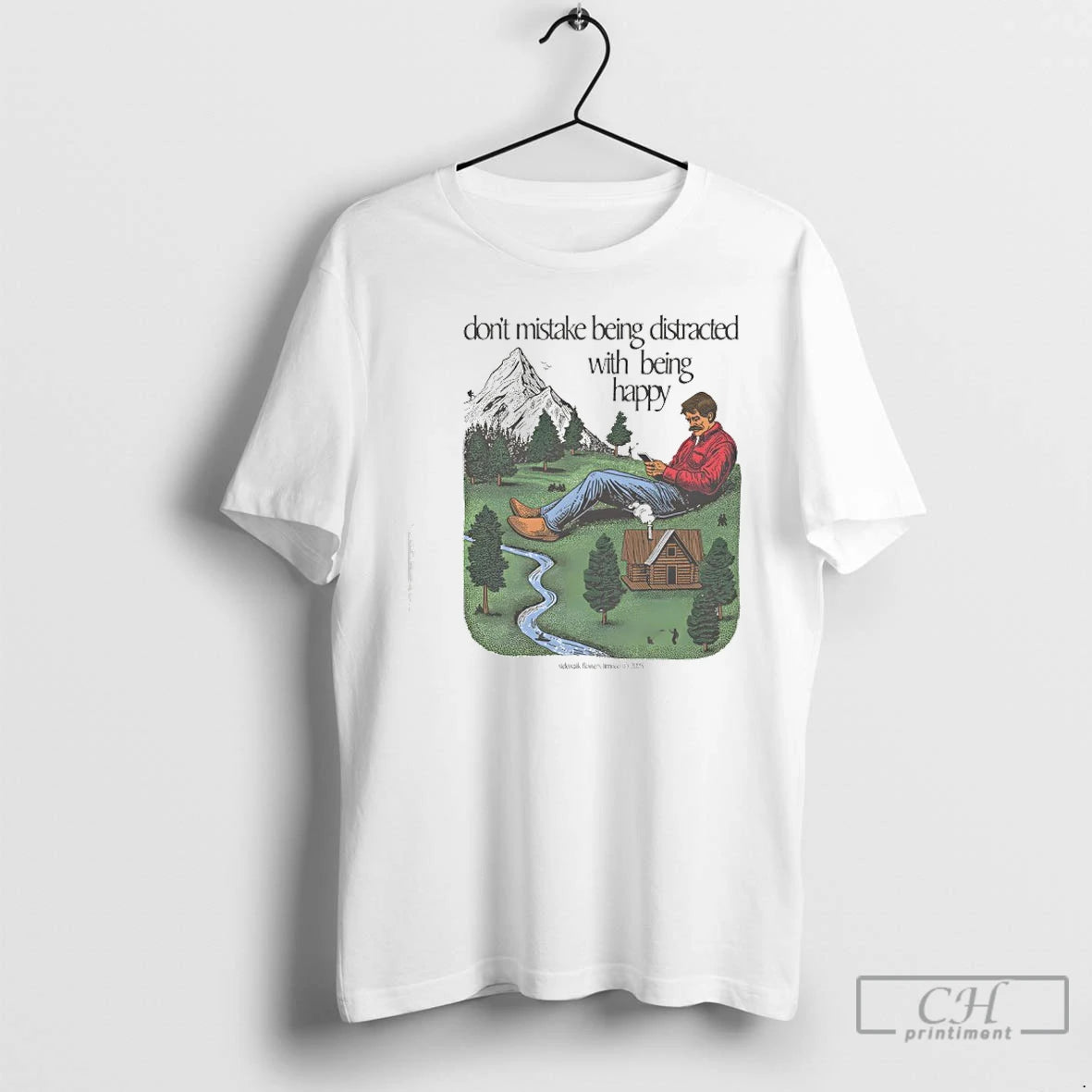 Classic Dont Mistake Being Distracted With Being Happy T-Shirts, Hoodie, Sweatshirt | PodTeesHub.com