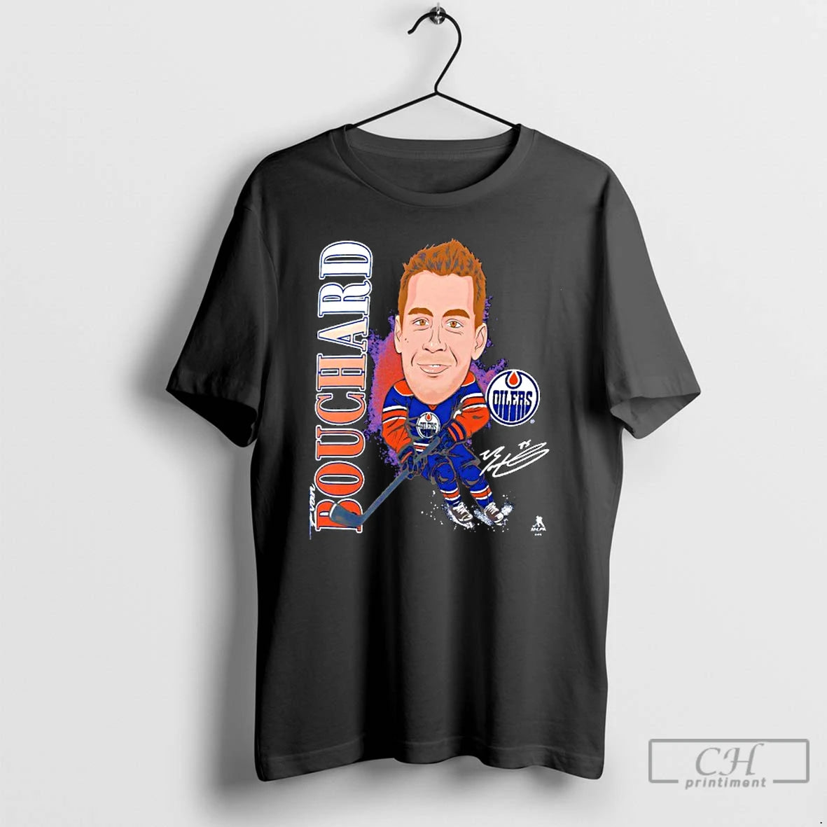 Classic Evan Bouchard Edmonton Oilers Player Action Signature T-Shirts, Hoodie, Sweatshirt | PodTeesHub.com