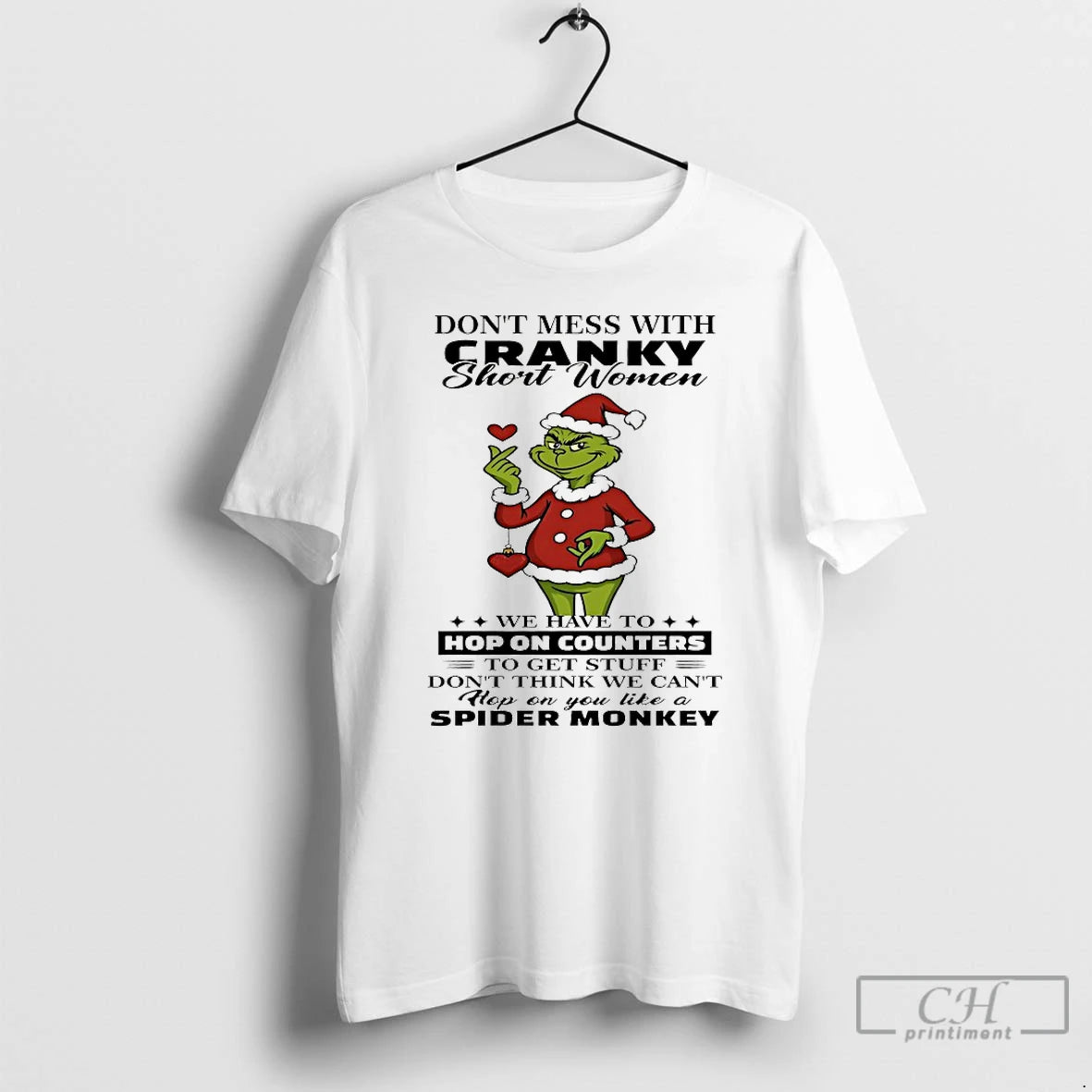 Classic Grinch Dont Mess With Cranky Short Women Chirstmas 2025 T-Shirts, Hoodie, Sweatshirt | PodTeesHub.com