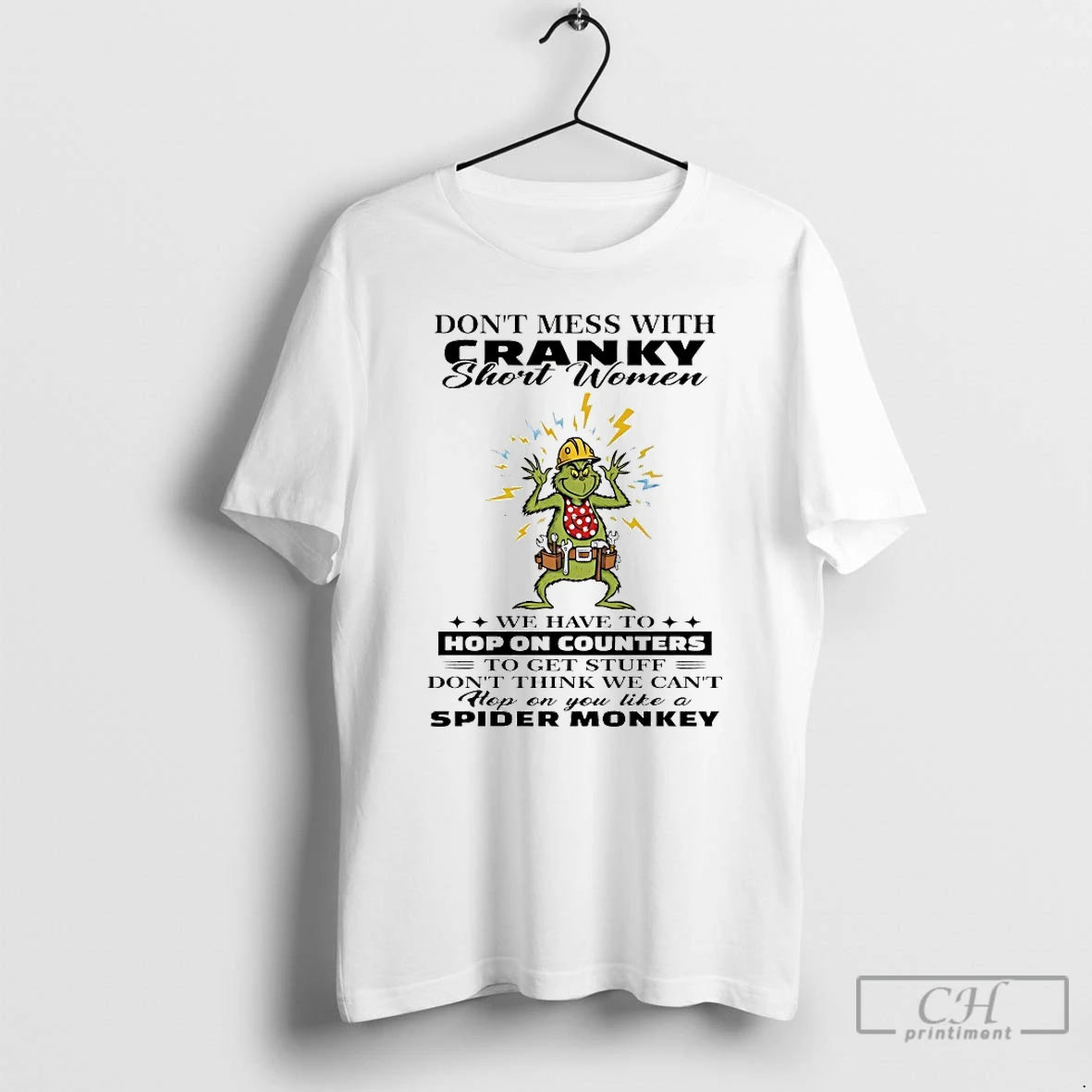 Classic Grinch Dont Mess With Cranky Short Women Christmas 2025 T-Shirts, Hoodie, Sweatshirt | PodTeesHub.com