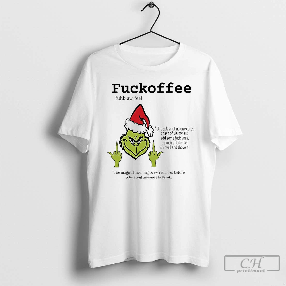 Classic Grinch Fuckoffee Christmas 2025 T-Shirts, Hoodie, Sweatshirt | PodTeesHub.com