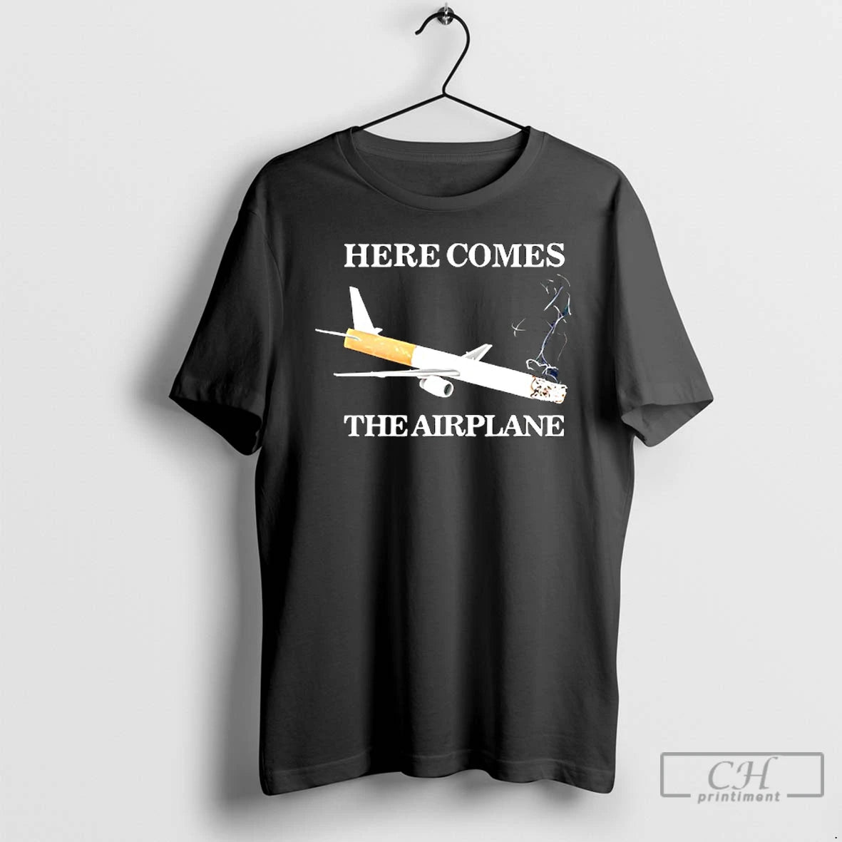 Classic Here Comes The Airplane Graphic T-Shirts, Hoodie, Sweatshirt | PodTeesHub.com