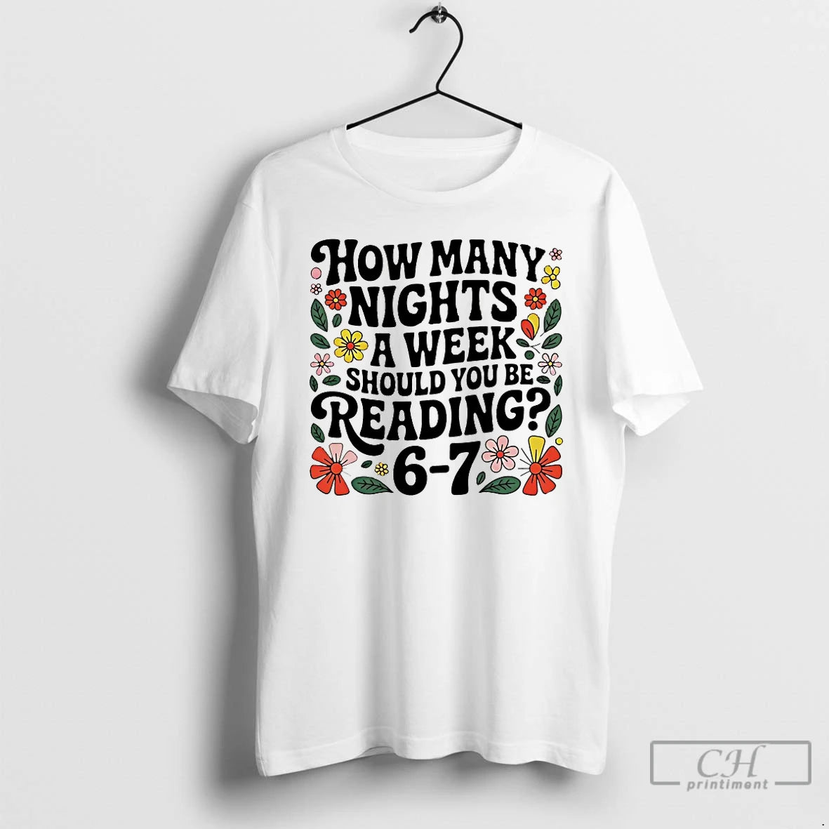 Classic How Many Nights A Week Should You Be Reading 6 7 T Shirts Sweater Hoodie, Sweatshirt | PodTeesHub.com