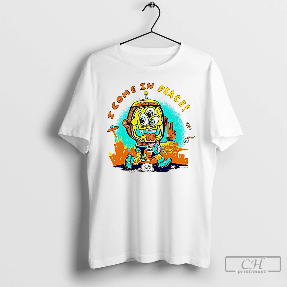 Classic I Come In Peace Zombie T-Shirts, Hoodie, Sweatshirt | PodTeesHub.com