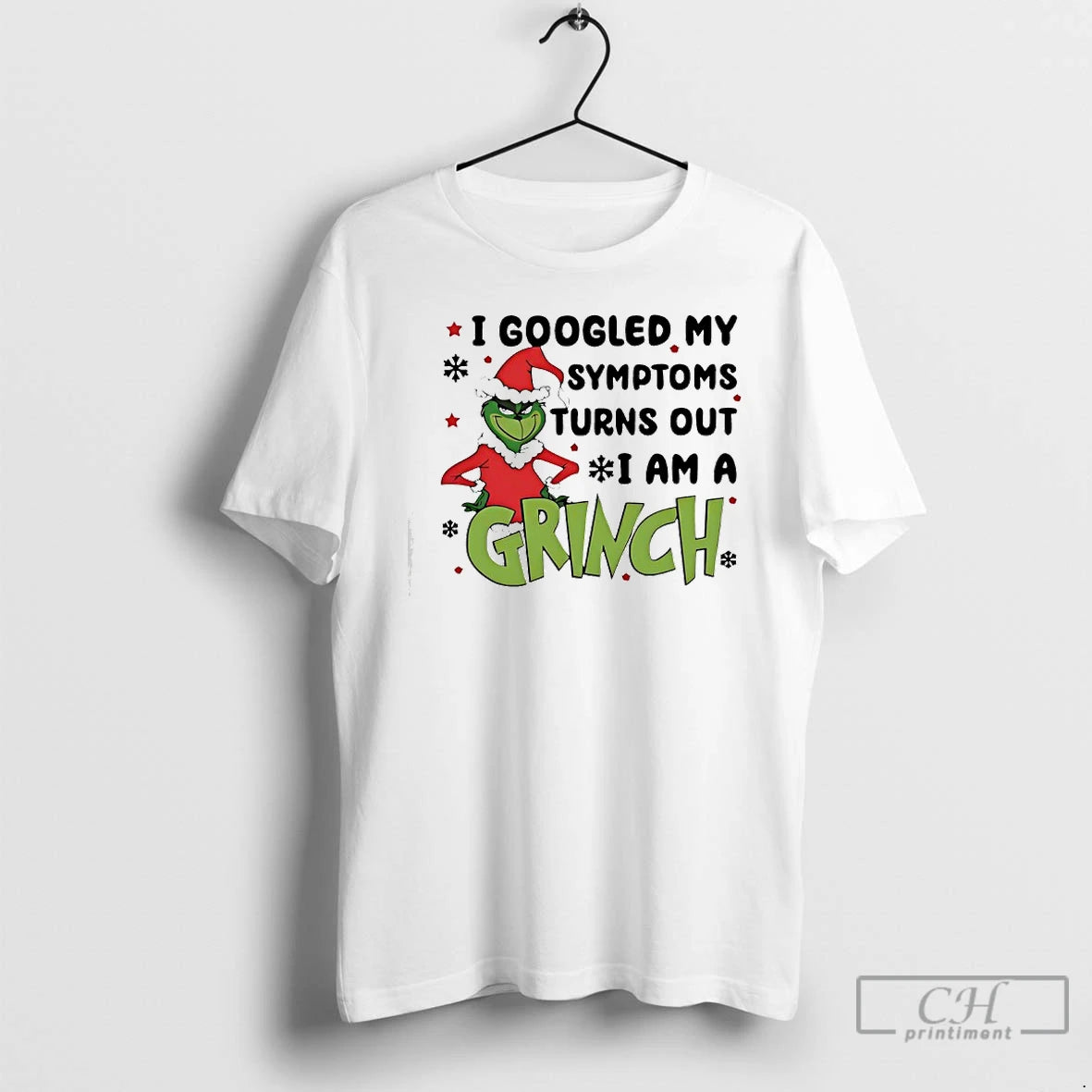 Classic I Googled My Symptoms Turns Out I Am A Grinch Christmas T Shirts Sweater Hoodie, Sweatshirt | PodTeesHub.com