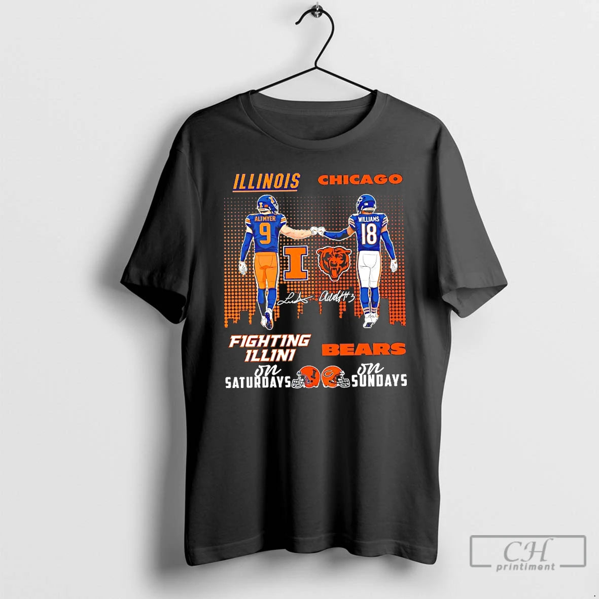 Classic Illinois Chicago Fighting Illini Bears Football Saturday Sunday T-Shirts, Hoodie, Sweatshirt | PodTeesHub.com