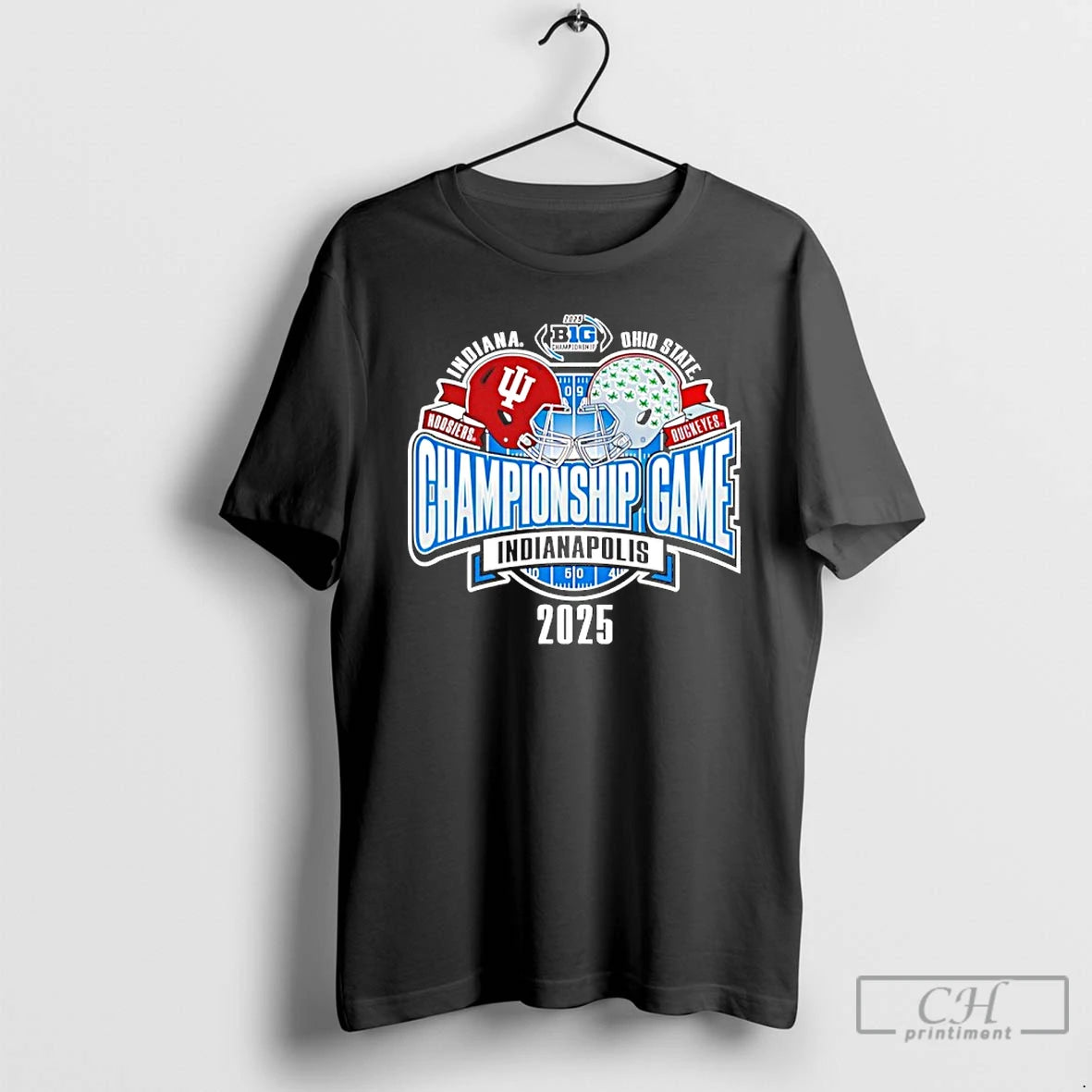 Classic Indiana Vs Ohio State Big 10 Championship Game Matchup Helmets T-Shirts, Hoodie, Sweatshirt | PodTeesHub.com