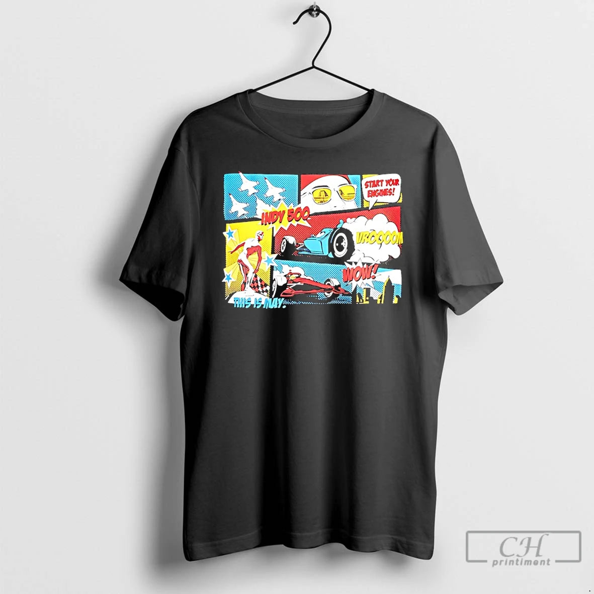 Classic Indianapolis Motor Speedway Comic Strip T-Shirts, Hoodie, Sweatshirt | PodTeesHub.com